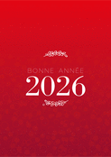 Voeux 2026 sur fond rouge &eacute;clatant